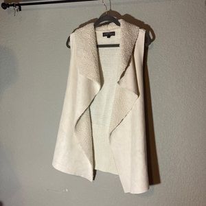Multi-textured White Vest